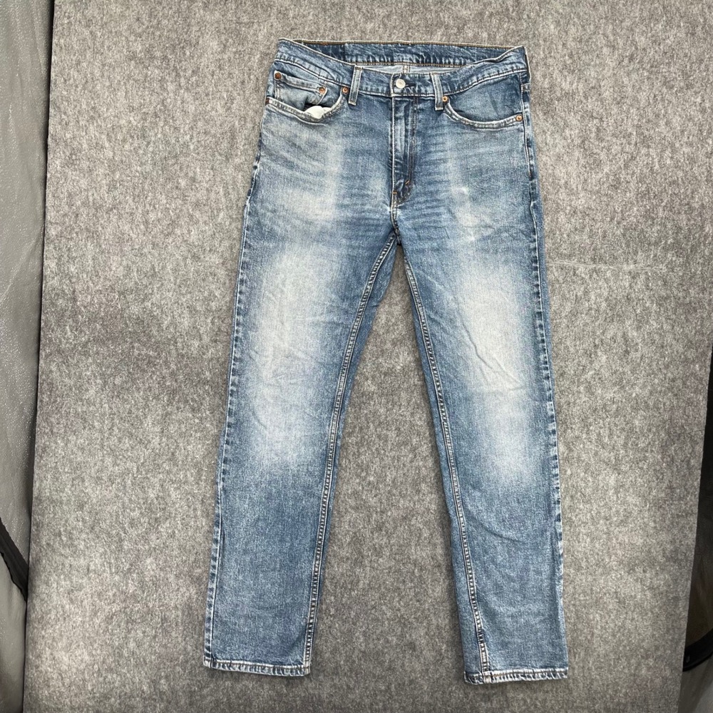 Levis 511 Jeans Mens 33x32 Straight Fit Light Wash Blue Denim